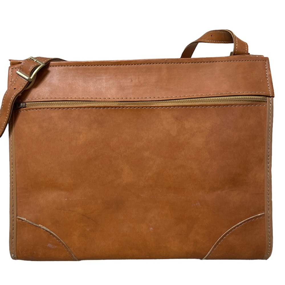 Hartmann Leather-Look Lined
Weekender Tote Brief Case Adjustable Straps CLASSIC! - Picture 6 of 13